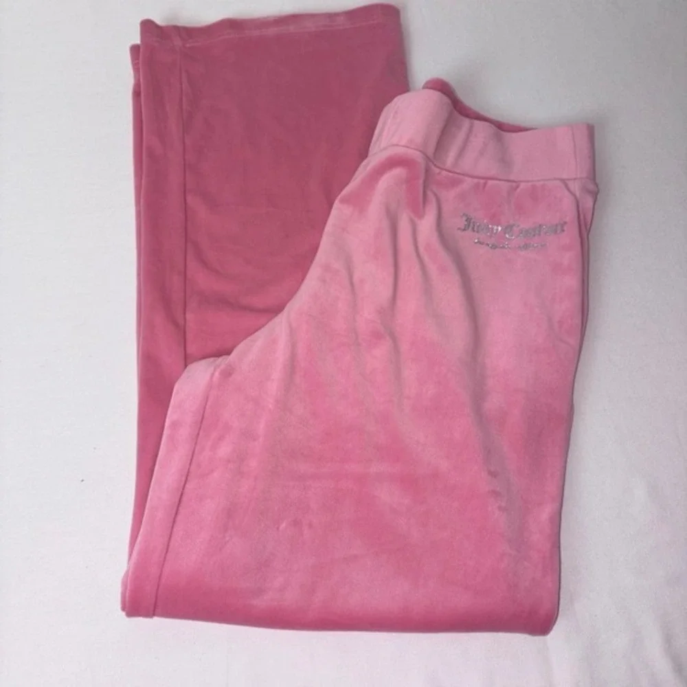 Juicy Couture Pink Velour Track Jacket & Jogger Set